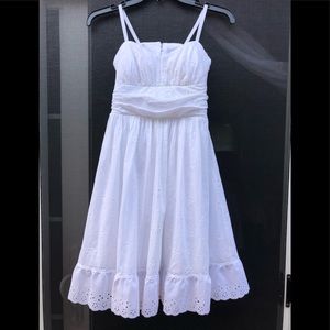 Eyelet cotton dress, size S